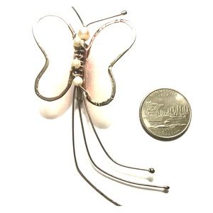 Vintage Butterfly 🦋 Pin with Pearls